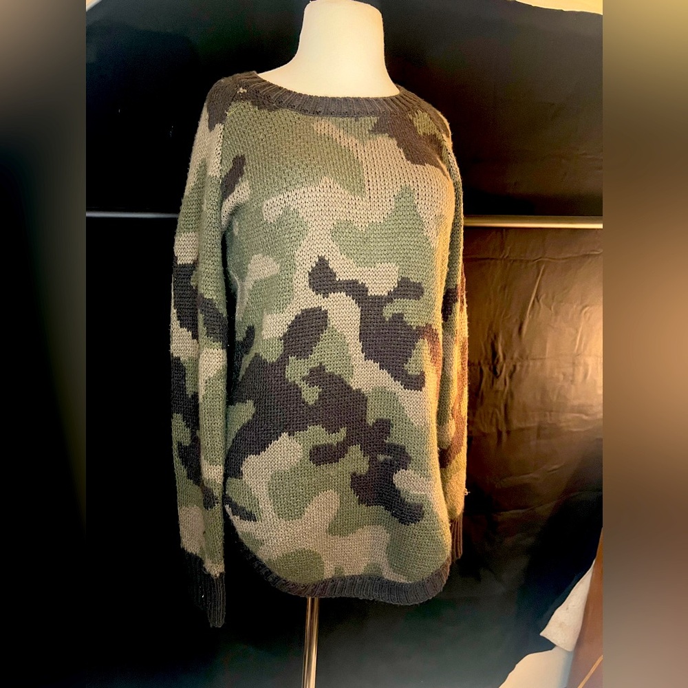 Camo sweater